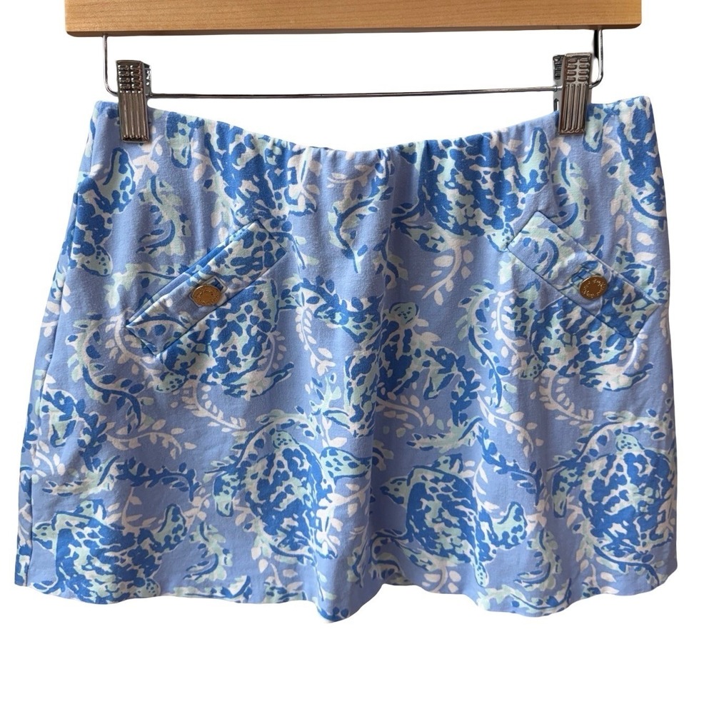 Lilly Pulitzer Blue Madison Skort‎ Skirt w/ Built-In Shorts Size M